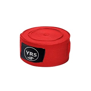 yrs cottonnylon boxing hand wraps elastic hand amp wrist support for kickboxing training gym workoutone pair 120 inch red