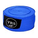 YRS Nylon Boxing Hand Wraps Elastic Hand &amp; Wrist Support for Kickboxing Training Gym Workout(One Pair) (Blue) 120 inch