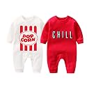 YSCULBUTOL Baby Bodysuit Yummz Tomato Ketchup Mustard Red Yellow Twins Set Boys Girls Clothes Twins Baby Outfits