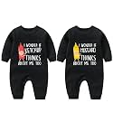 YSCULBUTOL Baby Bodysuit Yummz Tomato Ketchup Mustard Red Yellow Twins Set Boys Girls Clothes Twins Baby Outfits