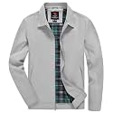 YSENTO Men's Light Jackets Lightweight Bomber Jackets Collared Work Golf Windbreakers with Zip Pockets