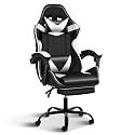 YSSOA Gaming Chair with Footrest, Big and Tall Gamer Chair, Racing Style Adjustable Swivel Office Chair, Ergonomic Video Game Chairs with Headrest and Lumbar Support
