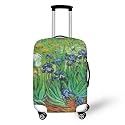 Ystardream Art Iris Travel Luggage Cover Protector Suitcase Cover Protectors Washable Luggage Suitcase Cover for 21 inch Inch