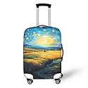 Ystardream Art Work Luggage Cover for Away Suitcases with Bottom Zipper Oil Painting Stretchable Luggage Protector Covers Machine Washable Suitcase Covers for Women Men Gifts S