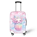 Ystardream Axolotl in Bottle Luggage Cover Elastic Travel Suitcase Cover Washable Anti-Scratch Suitcase Protector Cover for Travel Business, Fit 25-28 Inch Suitcase