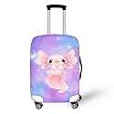 Ystardream Bling Galaxy Axolotl Luggage Protective Cover Sky Butterfly Print Travel Suitcase Cover Elastic Dust Cases for 29 to 32 Inches Practical Travel Accessories Luggage Dust Cover Gifts XL