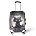 Ystardream Cartoon Black Cat Luggage Cover Suitcase Protector Washable Anti Scratch Protective Sleeve Travel Accessories Baggage Wrap Fits 29-32 Inch Suitcase Covers for Luggage Essentials