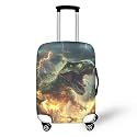 Ystardream Crazy Dinosaur Luggage Cover for Teens Travel Suitcase Protective Cover for Trunk Case Apply to 29''-32'' Suitcase Cover Daily Necessities Children's Day Gifts XL
