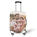 Ystardream Customize Travelling Luggage Cover Washable Suitcase Protector Anti-scratch Suitcase Cover Image Text personaliz Luggage Suitcase Protective Cover Fits M