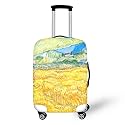 Ystardream Golden Wheat Field Travelling Luggage Cover Washable Suitcase Protector Anti-scratch Suitcase Cover Colorful Luggage Suitcase Protective Cover Fits 20 Inch