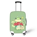 Ystardream Green Cartoon Frog Paw Suitcase Covers for Luggage Customizable Photos Foldable Luggage Cover Suitcase Accessories Fits for Student Boy Girl Teens Adult XL