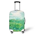 Ystardream Green Wheat Field Travelling 18-32inch Inch Luggage Cover Washable Suitcase Protector Anti-scratch Suitcase Cover Colorful Luggage Suitcase Protective Cover Fits