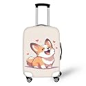 Ystardream Kawaii Corgi Luggage Protector Suitcase Cover Travel Suitcase Cover Elastic Dust Cases for 18 to 32 Inches Practical Travel Accessories Luggage Dust Cover Gifts M