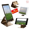 YT Mobile Phone Metal Stand/Holder for Smartphones and Tablet - Antique Gold - Pack of 6 Units (Proudly Made in India)