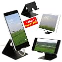 YT Mobile Phone Metal Stand/Holder for Smartphones and Tablet - Black Matt - Pack of 2 Units (Proudly Made in India)