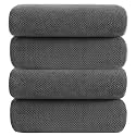YTYC 29x59 Bath Towels,Towels for Bathroom,Charcoal,4-Pieces