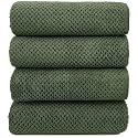 YTYC 29x59 Bath Towels,Towels for Bathroom,Olive Green,4-Pieces