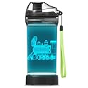 YuanDian Light Up Kids Water Bottle with 3D Train Design- 14 OZ Tritan BPA Free - Cool Drinking Cups Gift for School Kindergarten Boys and Girls Christmas Holiday