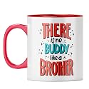 YuBingo Brother's Day Mug - Gift for Brother, Red Inner &amp; Handle (Red Inner &amp; Handle, Tea Cup, 310ML)