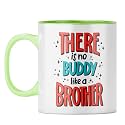 YuBingo Brother Appreciation Mug - Gift for Sibling, Light Green Inner &amp; Handle (Light Green Inner &amp; Handle, Tea Cup, 310ML)