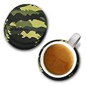 YuBingo Camouflage Designer Printed Coasters (MDF Wooden, Set of 6, 9.5 Cm Diameter, Round)