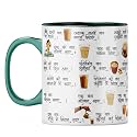 YuBingo Chai Garam Mug - Witty Gift, Dark Green Inner &amp; Handle (Dark Green Inner &amp; Handle, Tea Cup, 310ML)