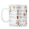 YuBingo Chai Lover Mug - Indian Culture Gift, White Ceramic Tea Cup (White Coffee Mug, Tea Cup, 310ML)