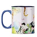 YuBingo Happy Day Mug - Playful Animal Design, Dark Blue Inner &amp; Handle (Dark Blue Inner &amp; Handle, Tea Cup, 310ML)