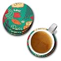 YuBingo Love for Paris Designer Printed Coasters (MDF Wooden, Set of 6, 9.5 Cm Diameter, Round)