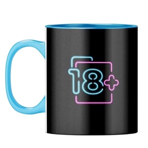 yubingo matured to 18 mug - playful design light blue inner amp handle light blue inner amp handle tea cup 310ml