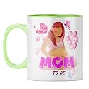 YuBingo Mom to Be Joy Mug - Expecting Mother Gift, Light Green Inner &amp; Handle (Light Green Inner &amp; Handle, Tea Cup, 310ML)