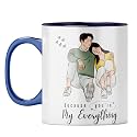 YuBingo My Love Mug - Valentine's Day Gift, Dark Blue Inner &amp; Handle (Dark Blue Inner &amp; Handle, Tea Cup, 310ML)