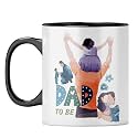 YuBingo New Dad Gift Mug - Baby Shower Present, Black Inner &amp; Handle (Black Inner &amp; Handle, Tea Cup, 310ML)