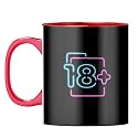 YuBingo Officially 18 Mug - Fun and Edgy Gift, Red Inner &amp; Handle (Red Inner &amp; Handle, Tea Cup, 310ML)