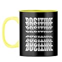 YuBingo Positive Mindset Mug - Uplifting Coffee Cup, Yellow Inner &amp; Handle (Yellow Inner &amp; Handle, Tea Cup, 310ML)