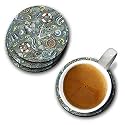 YuBingo Sea Green Pattern Designer Printed Coasters (MDF Wooden, Set of 6, 9.5 Cm Diameter, Round)