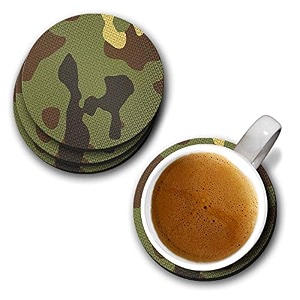 yubingo shades of light designer printed coasters mdf wooden set of 6 95 cm diameter round