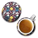 YuBingo Space Journey Designer Printed Coasters (MDF Wooden, Set of 6, 9.5 Cm Diameter, Round)