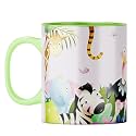 YuBingo Stay Happy Mug - Colorful Animal Design, Light Green Inner &amp; Handle (Light Green Inner &amp; Handle, Tea Cup, 310ML)