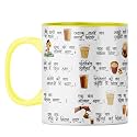 YuBingo Tea Joy Mug - Funny Desi Gift, Yellow Inner &amp; Handle (Yellow Inner &amp; Handle, Tea Cup, 310ML)