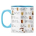 YuBingo Tea Ritual Mug - Indian Tradition Gift, Light Blue Inner &amp; Handle (Light Blue Inner &amp; Handle, Tea Cup, 310ML)