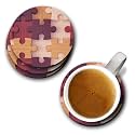 YuBingo A Wooden Jigsaw Puzzle Designer Printed Coasters (MDF Wooden, Set of 6, 9.5 Cm Diameter, Round)