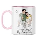 YuBingo You're My Person Mug - Adorable Love Gift, Pink Inner &amp; Handle (Pink Inner &amp; Handle, Tea Cup, 310ML)