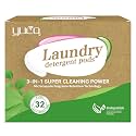 YUCO Pods Laundry Detergent Hypoallergenic, 3IN1 Super Cleaning Power, Microcapsule Fragrance Retention Technology (Forest Scent,1 Box of 32 Pod,Net 15g/pod,Net 480g)