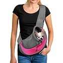 YUDODO Pet Sling Carrier for 2-5 lbs Small Dogs Cat Puppy Crossbody Carrier