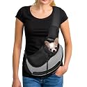 YUDODO Pet Sling Carrier for 2-5 lbs Small Dogs Cat Puppy Crossbody Carrier