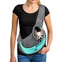 YUDODO Pet Sling Carrier for 2-5 lbs Small Dogs Cat Puppy Crossbody Carrier