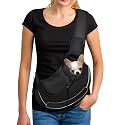YUDODO Pet Sling Carrier for 5-9 lbs Small Dogs Cat Puppy Crossbody Carrier