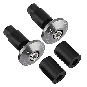 22mm handlebar end plugs bar end plug aluminum motorcycle handlebar end slider plug caps for mountain bike road bike mtbtitanium