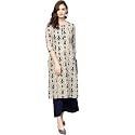 YUFTA Women White Floral Chikankari Kurta_1230KURWH_